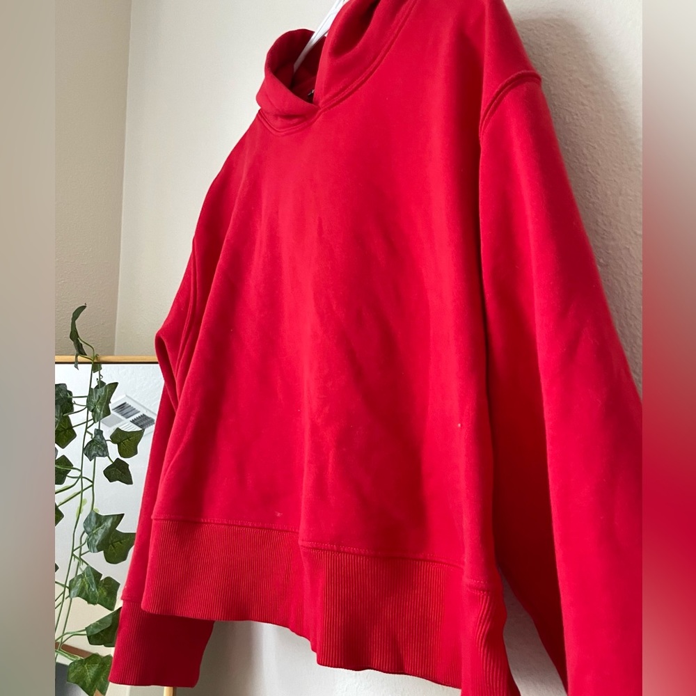s cherry red zara hoodie